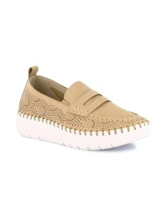 Grunland Sili mocassino laserato con zeppa 2